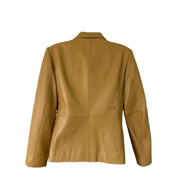 Talbots Tan Leather Jacket - Picture 5 of 10